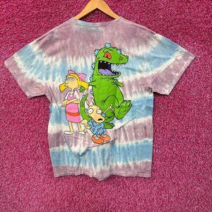 Nickelodeon Best of the 90s Helga Reptar Rocko Tie Dye L